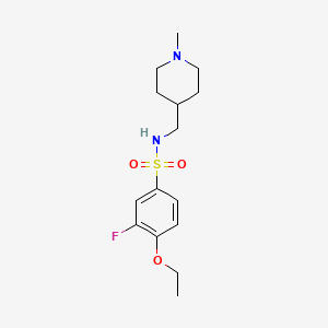 4-ethoxy-3-fluoro-N-((1-methylpiperidin-4-yl)methyl)benzenesulfonamide