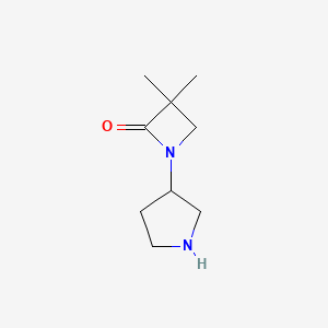 3,3-Dimethyl-1-pyrrolidin-3-ylazetidin-2-one