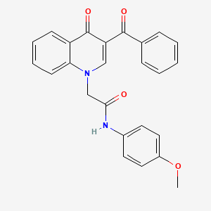 molecular formula C25H20N2O4 B3001173 2-(3-benzoyl-4-oxoquinolin-1-yl)-N-(4-methoxyphenyl)acetamide CAS No. 897624-52-1