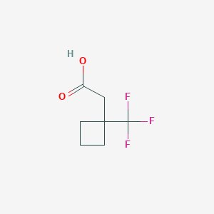 2-[1-(Trifluoromethyl)cyclobutyl]acetic acid