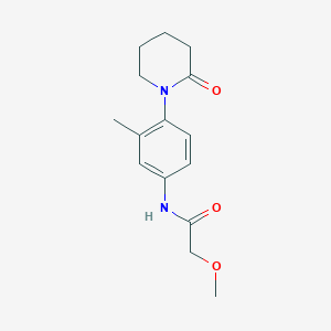 2-methoxy-N-(3-methyl-4-(2-oxopiperidin-1-yl)phenyl)acetamide