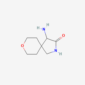 molecular formula C8H14N2O2 B3001199 4-Amino-8-oxa-2-azaspiro[4.5]decan-3-one CAS No. 2089255-18-3