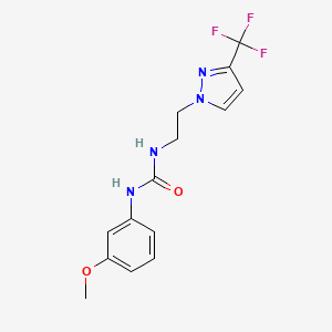 1-(3-methoxyphenyl)-3-(2-(3-(trifluoromethyl)-1H-pyrazol-1-yl)ethyl)urea