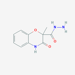 2-methyl-3-oxo-3,4-dihydro-2H-1,4-benzoxazine-2-carbohydrazide