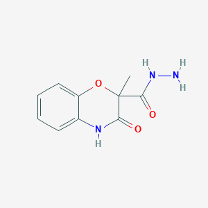 molecular formula C10H11N3O3 B3001237 2-methyl-3-oxo-3,4-dihydro-2H-1,4-benzoxazine-2-carbohydrazide CAS No. 860786-80-7