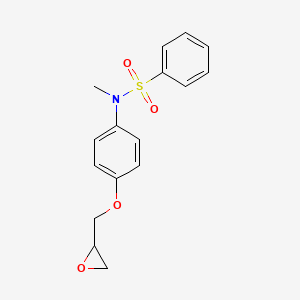 N-Methyl-N-[4-(oxiran-2-ylmethoxy)phenyl]benzenesulfonamide