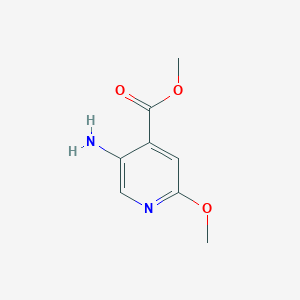 molecular formula C8H10N2O3 B3001250 Methyl 5-Amino-2-methoxyisonicotinate CAS No. 1368183-31-6