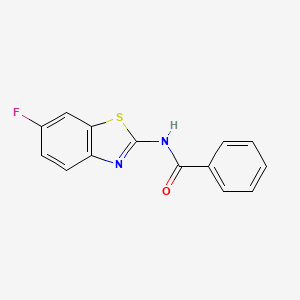molecular formula C14H9FN2OS B3001260 N-(6-fluoro-1,3-benzothiazol-2-yl)benzamide CAS No. 16194-65-3