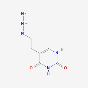 molecular formula C6H7N5O2 B3001294 5-(2-azidoethyl)pyrimidine-2,4(1H,3H)-dione CAS No. 221170-22-5