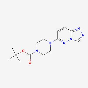 molecular formula C14H20N6O2 B3001325 Tert-butyl 4-{[1,2,4]triazolo[4,3-b]pyridazin-6-yl}piperazine-1-carboxylate CAS No. 1540671-06-4