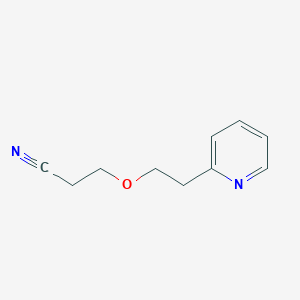 molecular formula C10H12N2O B3001329 3-(2-Pyridin-2-ylethoxy)propanenitrile CAS No. 91029-14-0