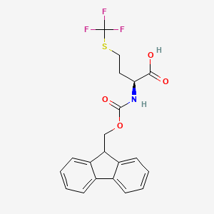 molecular formula C20H18F3NO4S B3001336 Fmoc-Met(CF3)-OH CAS No. 928654-78-8