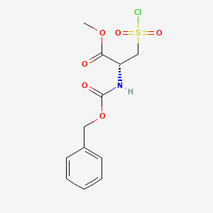 Methyl (2R)-3-chlorosulfonyl-2-(phenylmethoxycarbonylamino)propanoate