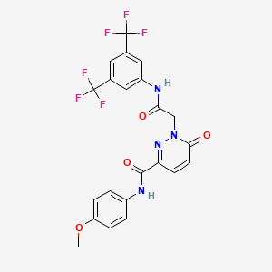 1-(2-((3,5-bis(trifluoromethyl)phenyl)amino)-2-oxoethyl)-N-(4-methoxyphenyl)-6-oxo-1,6-dihydropyridazine-3-carboxamide
