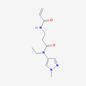 N-Ethyl-N-(1-methylpyrazol-4-yl)-3-(prop-2-enoylamino)propanamide