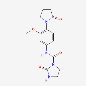 N-(3-methoxy-4-(2-oxopyrrolidin-1-yl)phenyl)-2-oxoimidazolidine-1-carboxamide