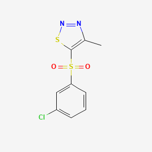 3-Chlorophenyl 4-methyl-1,2,3-thiadiazol-5-yl sulfone