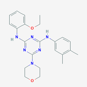 N2-(3,4-dimethylphenyl)-N4-(2-ethoxyphenyl)-6-morpholino-1,3,5-triazine-2,4-diamine