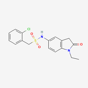 1-(2-chlorophenyl)-N-(1-ethyl-2-oxoindolin-5-yl)methanesulfonamide