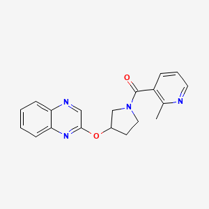 2-{[1-(2-Methylpyridine-3-carbonyl)pyrrolidin-3-yl]oxy}quinoxaline