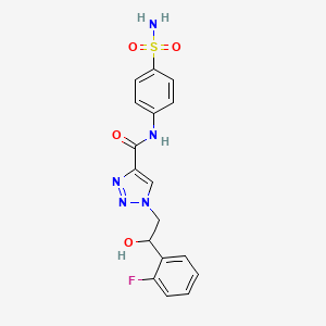 1-(2-(2-fluorophenyl)-2-hydroxyethyl)-N-(4-sulfamoylphenyl)-1H-1,2,3-triazole-4-carboxamide