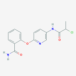 2-[5-(2-Chloropropanoylamino)pyridin-2-yl]oxybenzamide