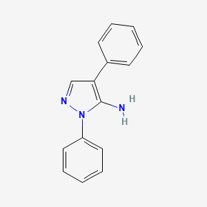 molecular formula C15H13N3 B3001453 1,4-diphenyl-1H-pyrazol-5-amine CAS No. 108719-40-0