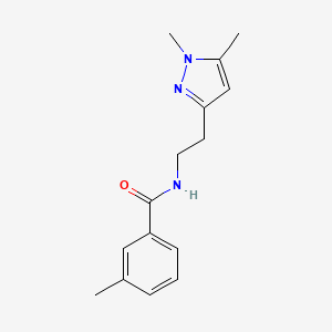 N-(2-(1,5-dimethyl-1H-pyrazol-3-yl)ethyl)-3-methylbenzamide