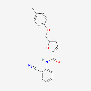 N-(2-cyanophenyl)-5-[(4-methylphenoxy)methyl]furan-2-carboxamide