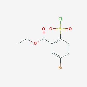 Ethyl 5-bromo-2-(chlorosulfonyl)benzoate