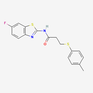 N-(6-fluorobenzo[d]thiazol-2-yl)-3-(p-tolylthio)propanamide