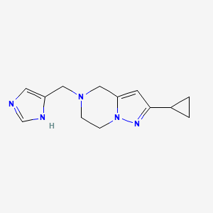 5-((1H-imidazol-4-yl)methyl)-2-cyclopropyl-4,5,6,7-tetrahydropyrazolo[1,5-a]pyrazine