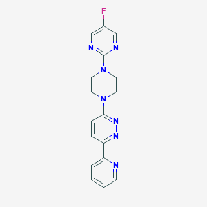 3-[4-(5-Fluoropyrimidin-2-yl)piperazin-1-yl]-6-pyridin-2-ylpyridazine
