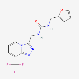 1-(Furan-2-ylmethyl)-3-((8-(trifluoromethyl)-[1,2,4]triazolo[4,3-a]pyridin-3-yl)methyl)urea