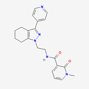1-Methyl-2-oxo-N-[2-(3-pyridin-4-yl-4,5,6,7-tetrahydroindazol-1-yl)ethyl]pyridine-3-carboxamide