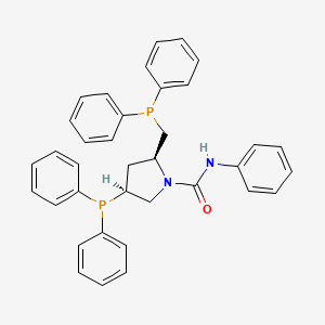 (2S,4S)-4-(Diphenylphosphino)-2-[(diphenylphosphino)methyl]-N-phenyl-1-pyrrolidinecarboxamide