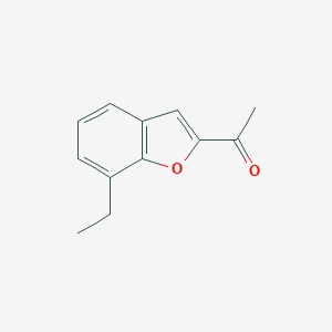 molecular formula C12H12O2 B030015 2-Acetyl-7-ethylbenzofuran CAS No. 59664-03-8