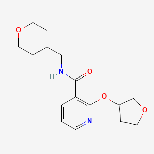 N-((tetrahydro-2H-pyran-4-yl)methyl)-2-((tetrahydrofuran-3-yl)oxy)nicotinamide