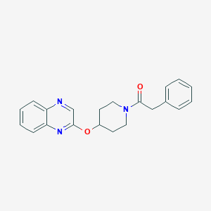 2-Phenyl-1-(4-(quinoxalin-2-yloxy)piperidin-1-yl)ethanone