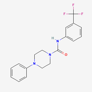 4-phenyl-N-[3-(trifluoromethyl)phenyl]piperazine-1-carboxamide