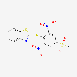 2-((4-(Methylsulfonyl)-2,6-dinitrophenyl)thio)benzo[d]thiazole