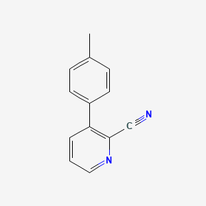 molecular formula C13H10N2 B3001755 3-(4-Methylphenyl)pyridine-2-carbonitrile CAS No. 143425-48-3