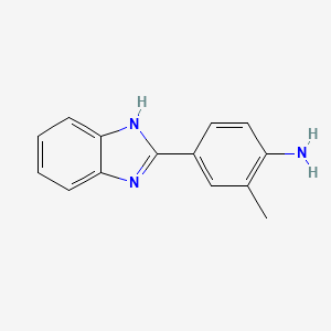 molecular formula C14H13N3 B3001763 4-(1H-Benzoimidazol-2-yl)-2-methyl-phenylamine CAS No. 874591-54-5