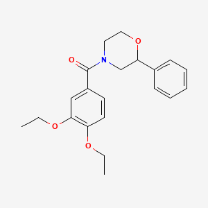 (3,4-Diethoxyphenyl)(2-phenylmorpholino)methanone