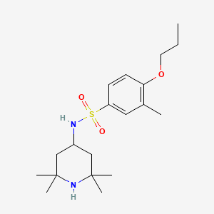 3-methyl-4-propoxy-N-(2,2,6,6-tetramethylpiperidin-4-yl)benzenesulfonamide