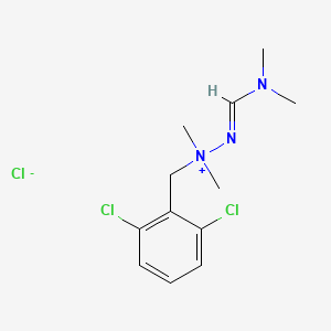 [(2,6-dichlorophenyl)methyl][(E)-[(dimethylamino)methylidene]amino]dimethylazanium chloride