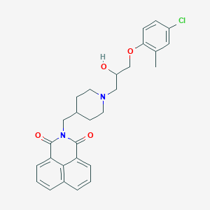 2-((1-(3-(4-chloro-2-methylphenoxy)-2-hydroxypropyl)piperidin-4-yl)methyl)-1H-benzo[de]isoquinoline-1,3(2H)-dione