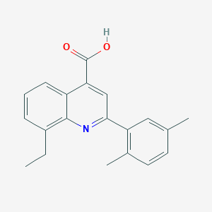 2-(2,5-Dimethylphenyl)-8-ethylquinoline-4-carboxylic acid