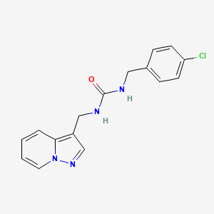1-(4-Chlorobenzyl)-3-(pyrazolo[1,5-a]pyridin-3-ylmethyl)urea