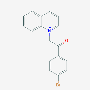 molecular formula C17H13BrNO+ B300193 1-[2-(4-bromophenyl)-2-oxoethyl]quinolinium 